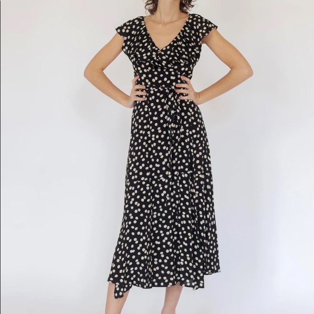 Jade Daisy Mirae maxi wrap dress wedding guest cottagecore